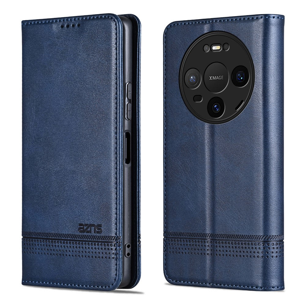 AZNS For Huawei Mate 80 / Mate 80 Pro Case Cowhide Texture PU Leather Wallet Phone Cover