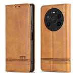 AZNS For Huawei Mate 80 Pro Max Case Cowhide Texture PU Leather Wallet Phone Cover