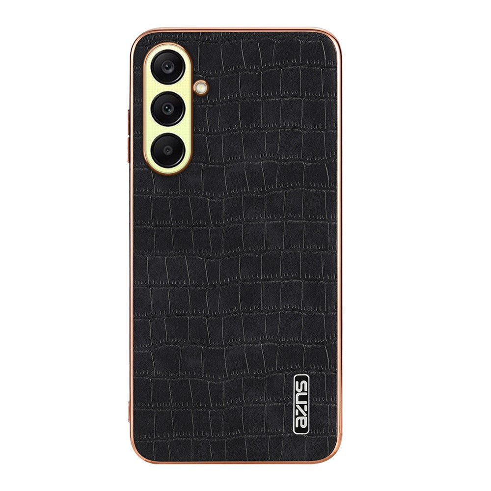 AZNS För Samsung Galaxy A57 5G Skal Elektroplätering Krokodilstruktur PU + TPU mobilskal
