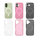 Til iPhone 17 Magnetisk Cover Glitter Design TPU PC PET Stødsikkert Telefoncover