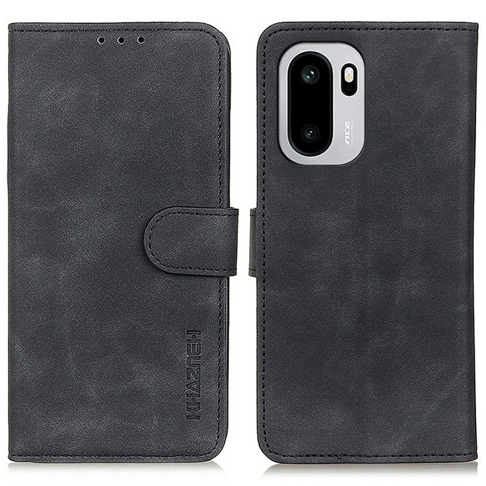 KHAZNEH PU-lædercover til OnePlus Ace 6 5G / Ace 6T 5G / 15R 5G med retro-tekstur