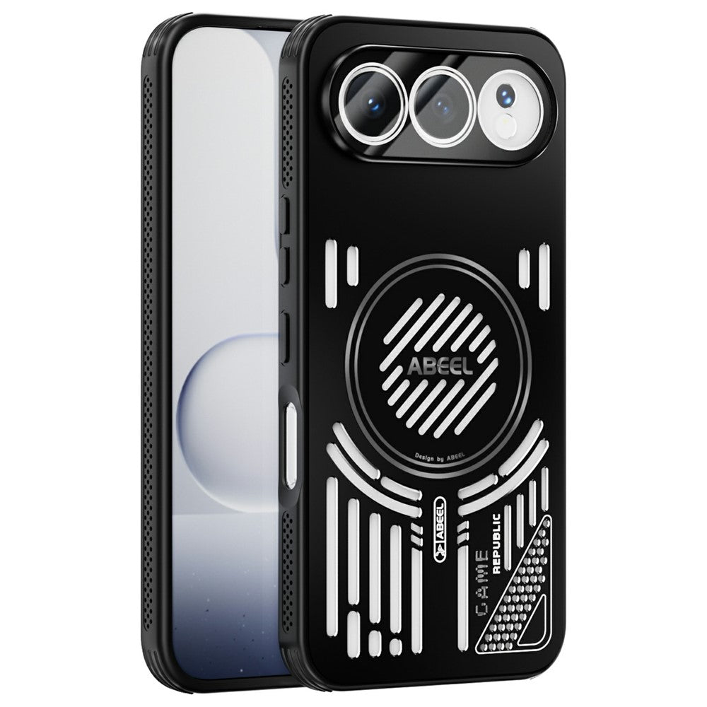 ABEEL For Honor 500 5G Magnetisk Cover i Aluminiumslegering + PC + TPU Hul Varmeafledning Telefoncover