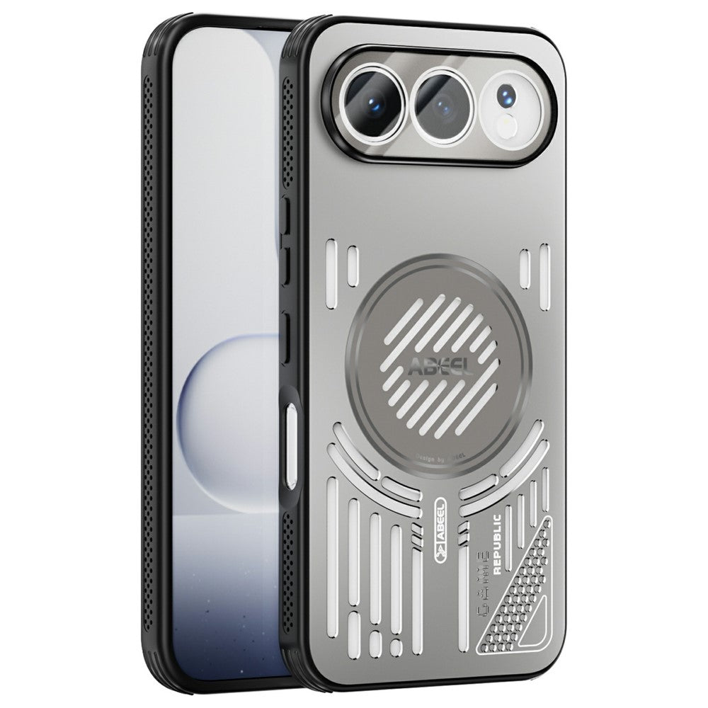 ABEEL For Honor 500 5G Magnetisk Cover i Aluminiumslegering + PC + TPU Hul Varmeafledning Telefoncover