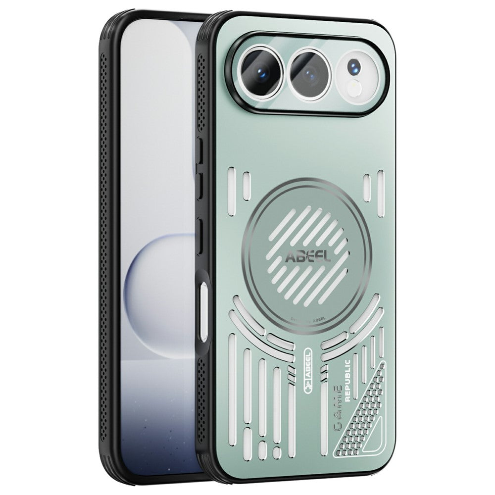 ABEEL For Honor 500 5G Magnetisk Cover i Aluminiumslegering + PC + TPU Hul Varmeafledning Telefoncover