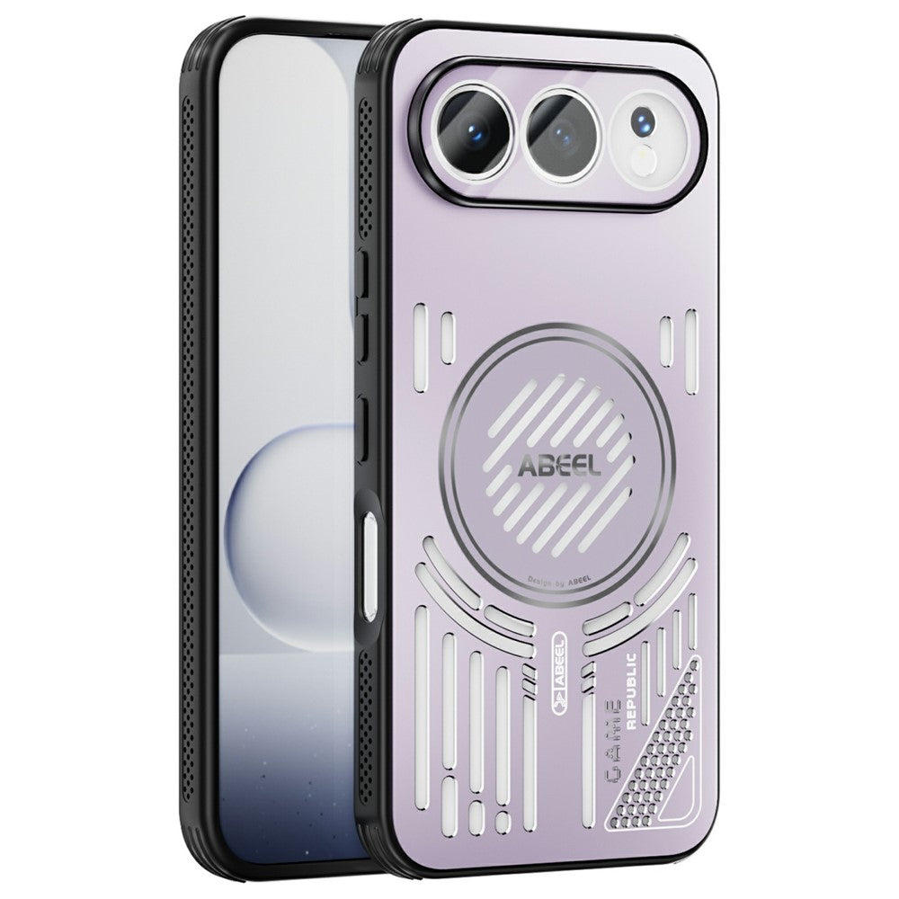 ABEEL For Honor 500 5G Magnetisk Cover i Aluminiumslegering + PC + TPU Hul Varmeafledning Telefoncover