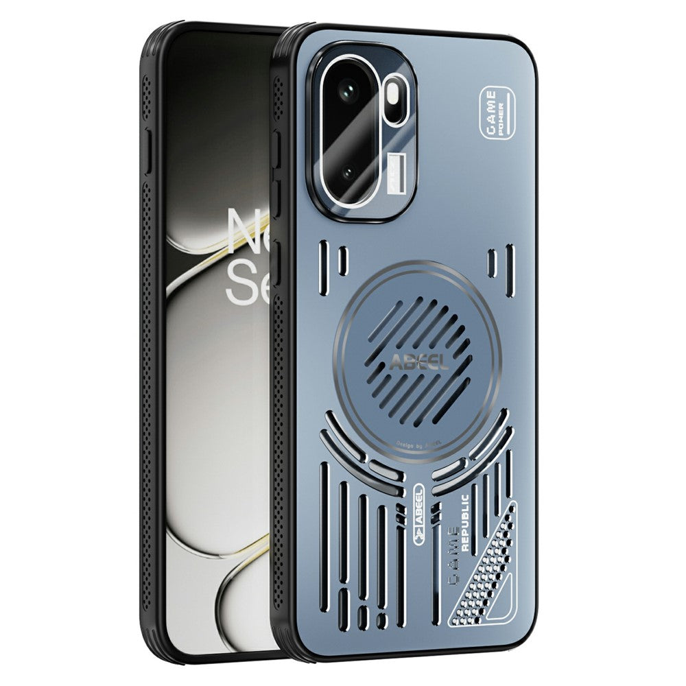 ABEEL För OnePlus 15R 5G / Ace 6T 5G / Ace 6 5G Magnetiskt Skal Aluminiumlegering + PC + TPU Ihåligt Värmeavledande mobilskal