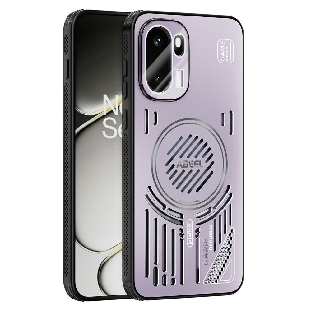 ABEEL För OnePlus 15R 5G / Ace 6T 5G / Ace 6 5G Magnetiskt Skal Aluminiumlegering + PC + TPU Ihåligt Värmeavledande mobilskal