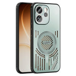ABEEL För Oppo Reno15 Pro Max 5G (Global) / Reno15 Pro 5G (Kina) Magnetiskt Skal Aluminiumlegering + PC + TPU Ihåligt Värmeavledande mobilskal