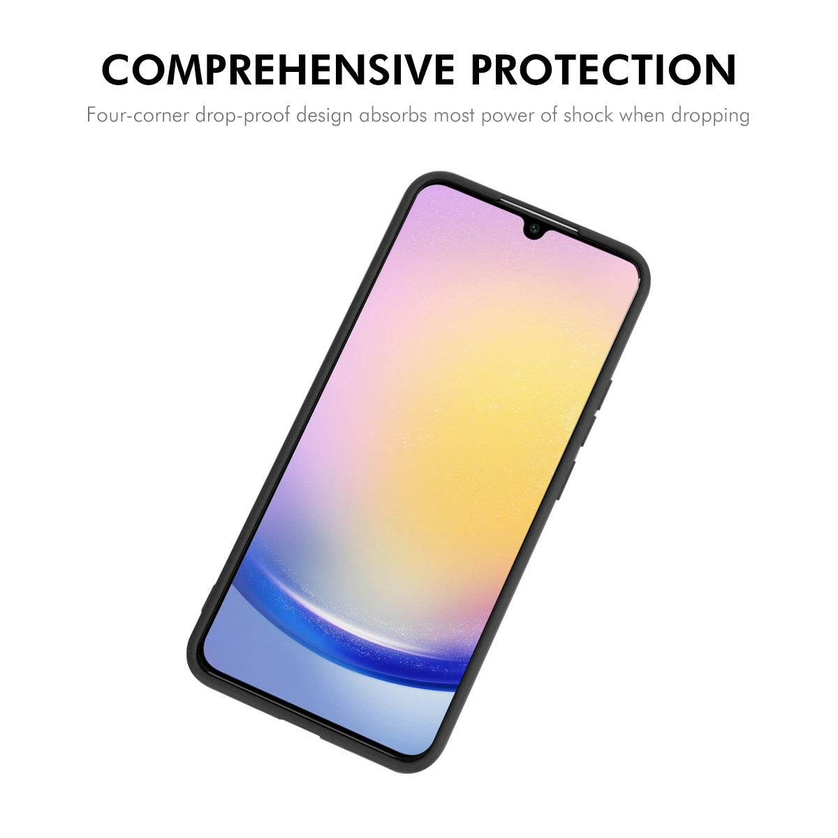 ENKAY HAT PRINCE For Samsung Galaxy A57 5G Silicone Case   Straight Edge Cell Phone Back Cover