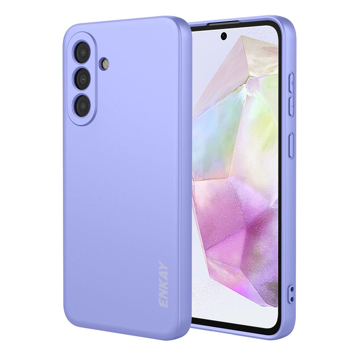 ENKAY HAT PRINCE För Samsung Galaxy A37 5G Silikonskal Rak Kant Mobilmobil Baksida
