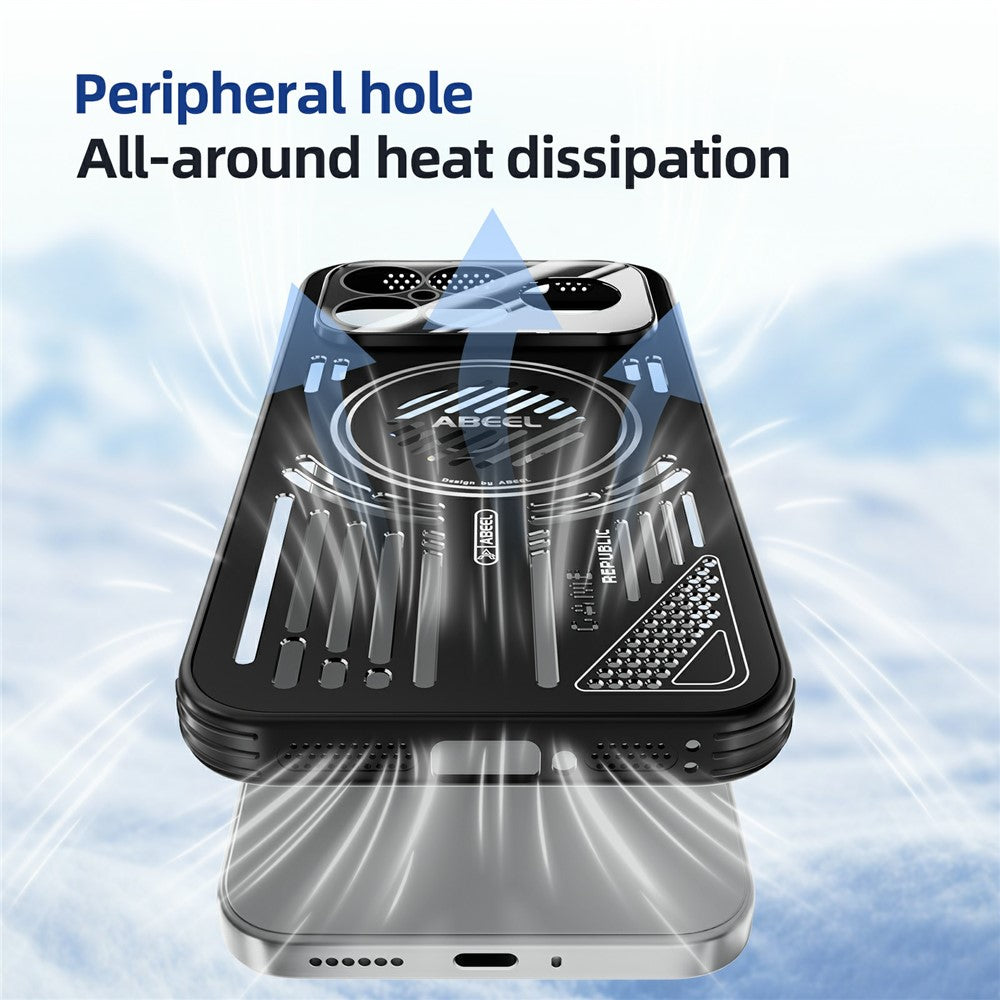ABEEL For Xiaomi Poco F8 Ultra / Redmi K90 Pro Max 5G Magnetic Case Aluminium Alloy + PC + TPU Hollow Heat Dissipation Phone Cover