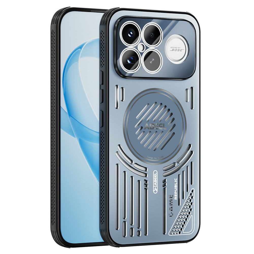 ABEEL For Xiaomi Poco F8 Ultra / Redmi K90 Pro Max 5G Magnetic Case Aluminium Alloy + PC + TPU Hollow Heat Dissipation Phone Cover
