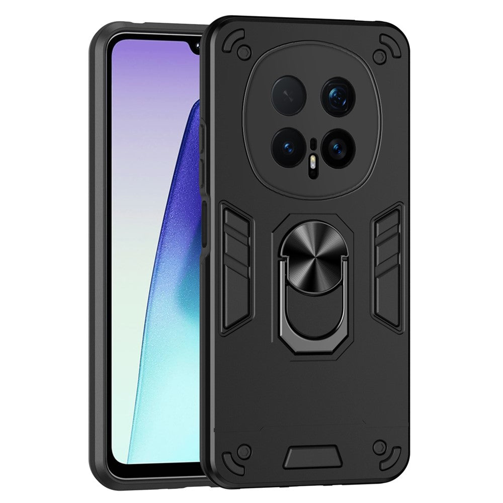 For Honor Magic8 Pro 5G Case PC + TPU Drop Defend Phone Cover with Ring Kickstand
