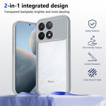 Xiaomi Poco F8 Pro 5G / Redmi K90 5G Skal Matt Skin Touch Klar PC + TPU Stötsäkert mobilskal
