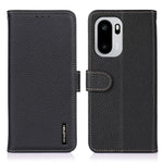 KHAZNEH-skal till OnePlus 15R 5G / Ace 6 5G / Ace 6T 5G - Flipfodral i äkta nötskinn