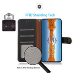 KHAZNEH til Samsung Galaxy A37 5G Etui Ægte Koskind RFID-Blokerende Pung Telefoncover