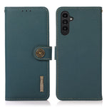 KHAZNEH til Samsung Galaxy A37 5G Etui Ægte Koskind RFID-Blokerende Pung Telefoncover