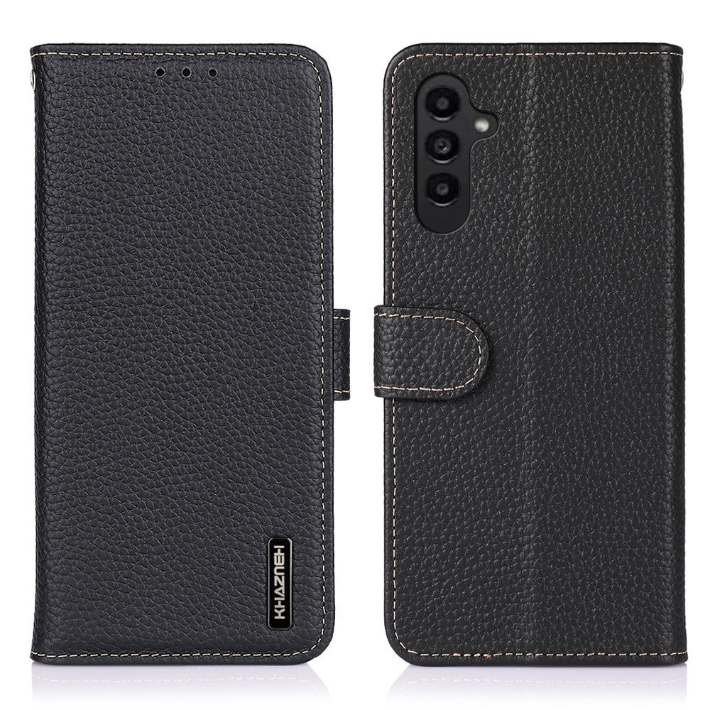 KHAZNEH Skal till Samsung Galaxy A57 5G – Äkta Läder – Flipfodral