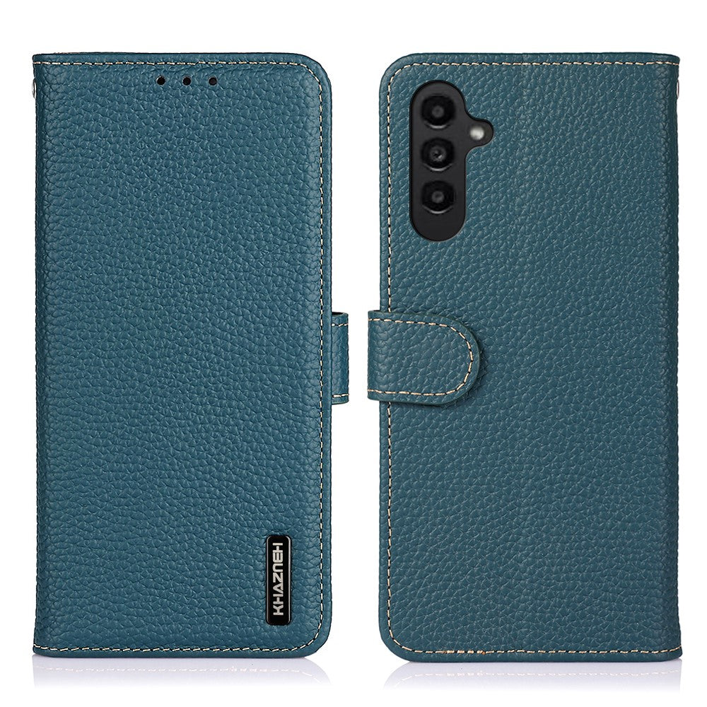 KHAZNEH Skal till Samsung Galaxy A57 5G – Äkta Läder – Flipfodral