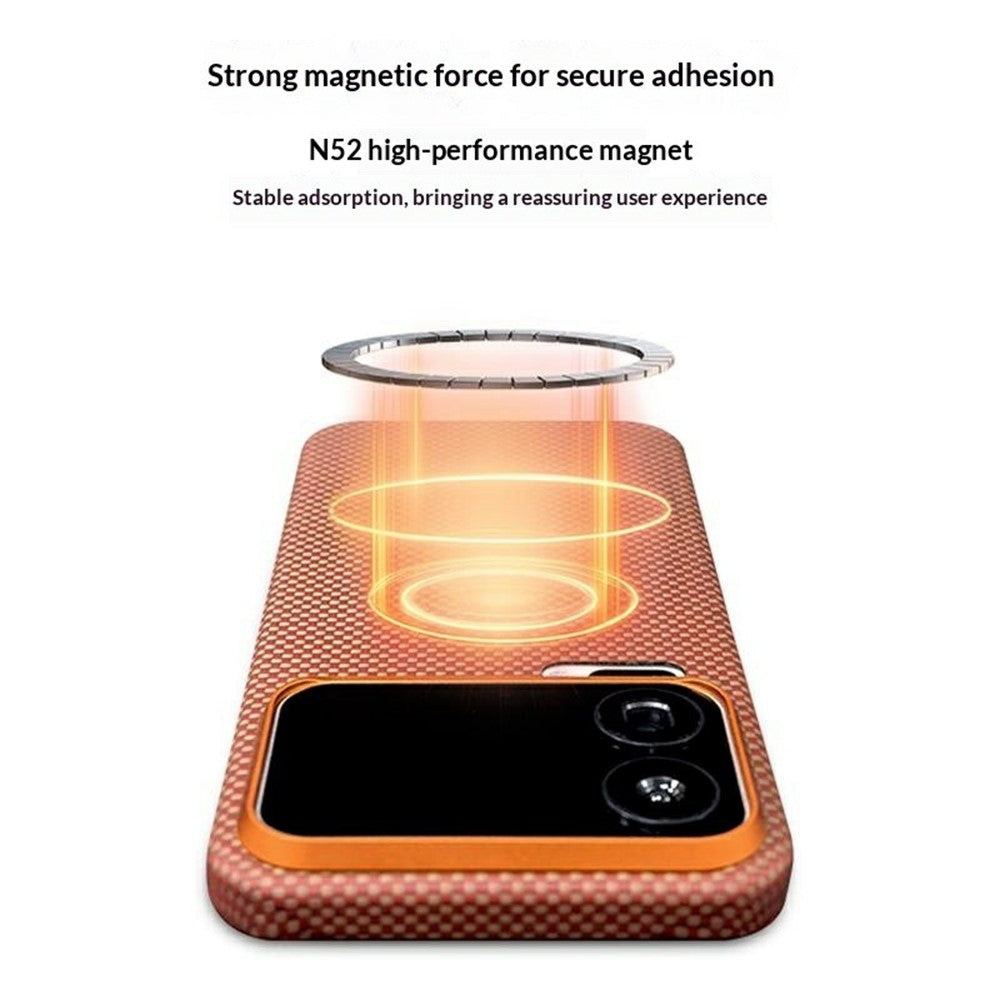 For Xiaomi 17 Pro Magnetic Case Aramid Fiber Phone Cover with Metal Lens Frame