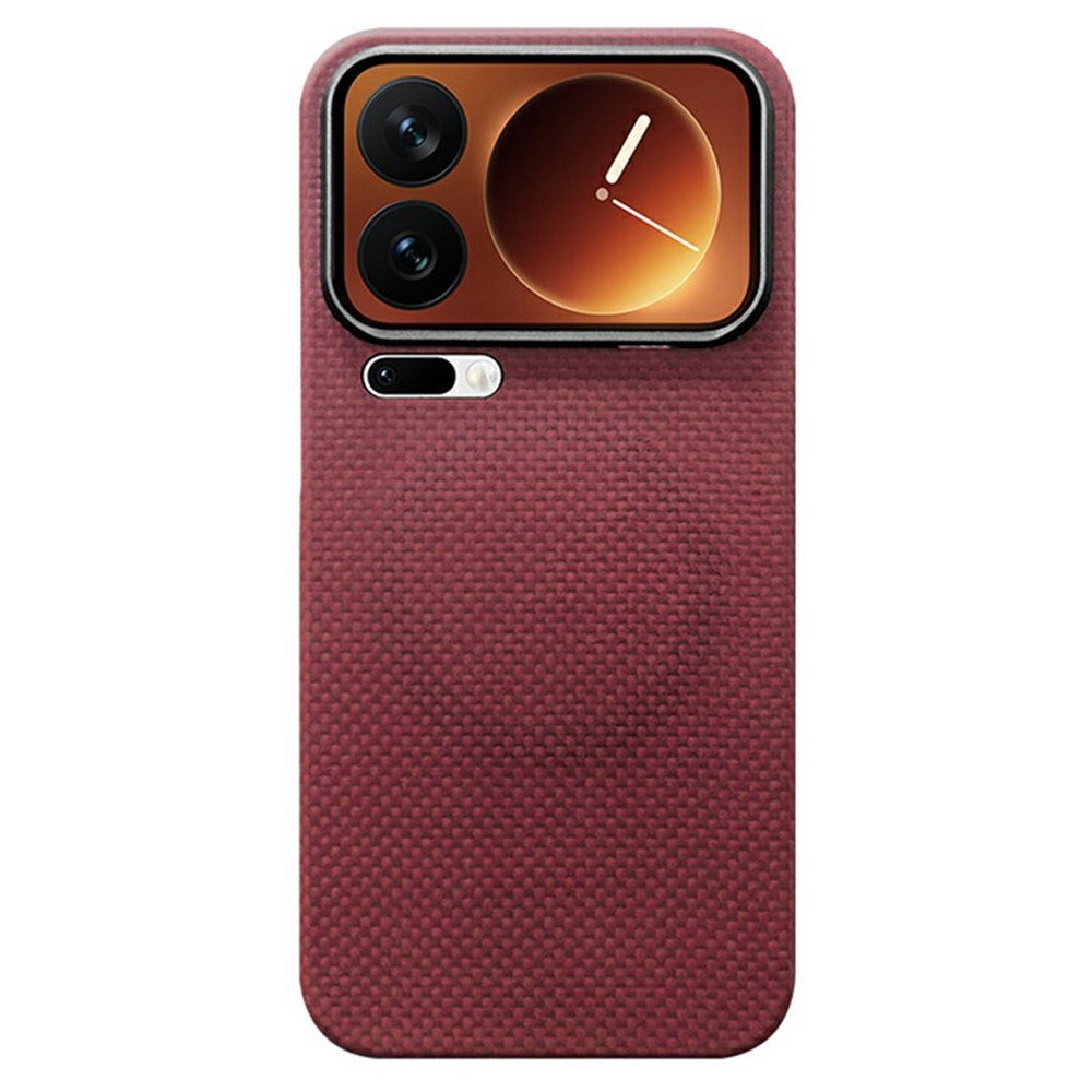 For Xiaomi 17 Pro Magnetic Case Aramid Fiber Phone Cover with Metal Lens Frame