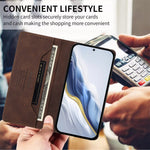 For Honor 500 5G Case RINACASIS RC23 RFID Blocking Wallet Stand PU Leather Phone Cover