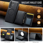 MAGGING K2-serien för Samsung Galaxy S26+ magnetiskt skal PC + TPU + PU mobilskal med RFID-blockerande plånbok