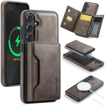 MAGGING K2-serien för Samsung Galaxy S26+ magnetiskt skal PC + TPU + PU mobilskal med RFID-blockerande plånbok