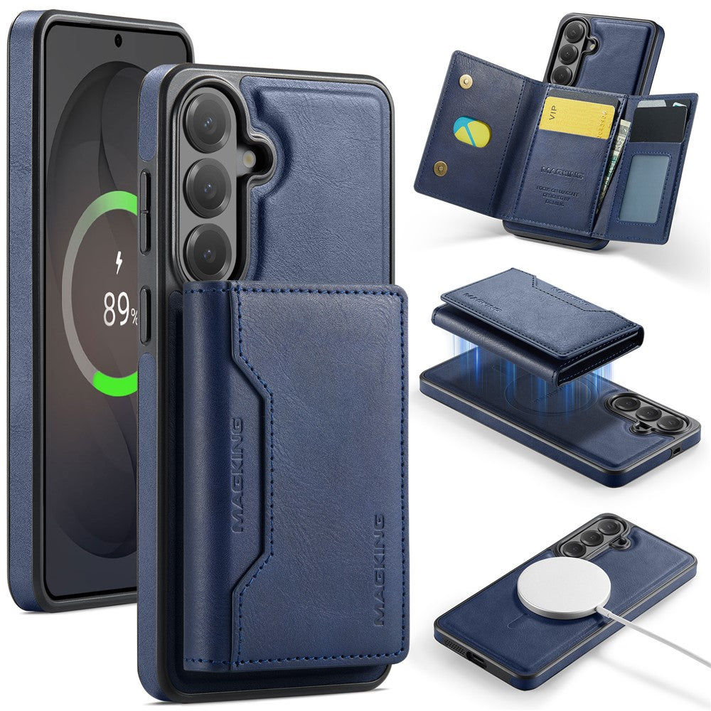 MAGGING K2-serien för Samsung Galaxy S26+ magnetiskt skal PC + TPU + PU mobilskal med RFID-blockerande plånbok