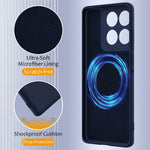For Motorola Edge 70 5G Magnetic Case Anti-Drop Liquid Silicone Phone Cover with Lanyard