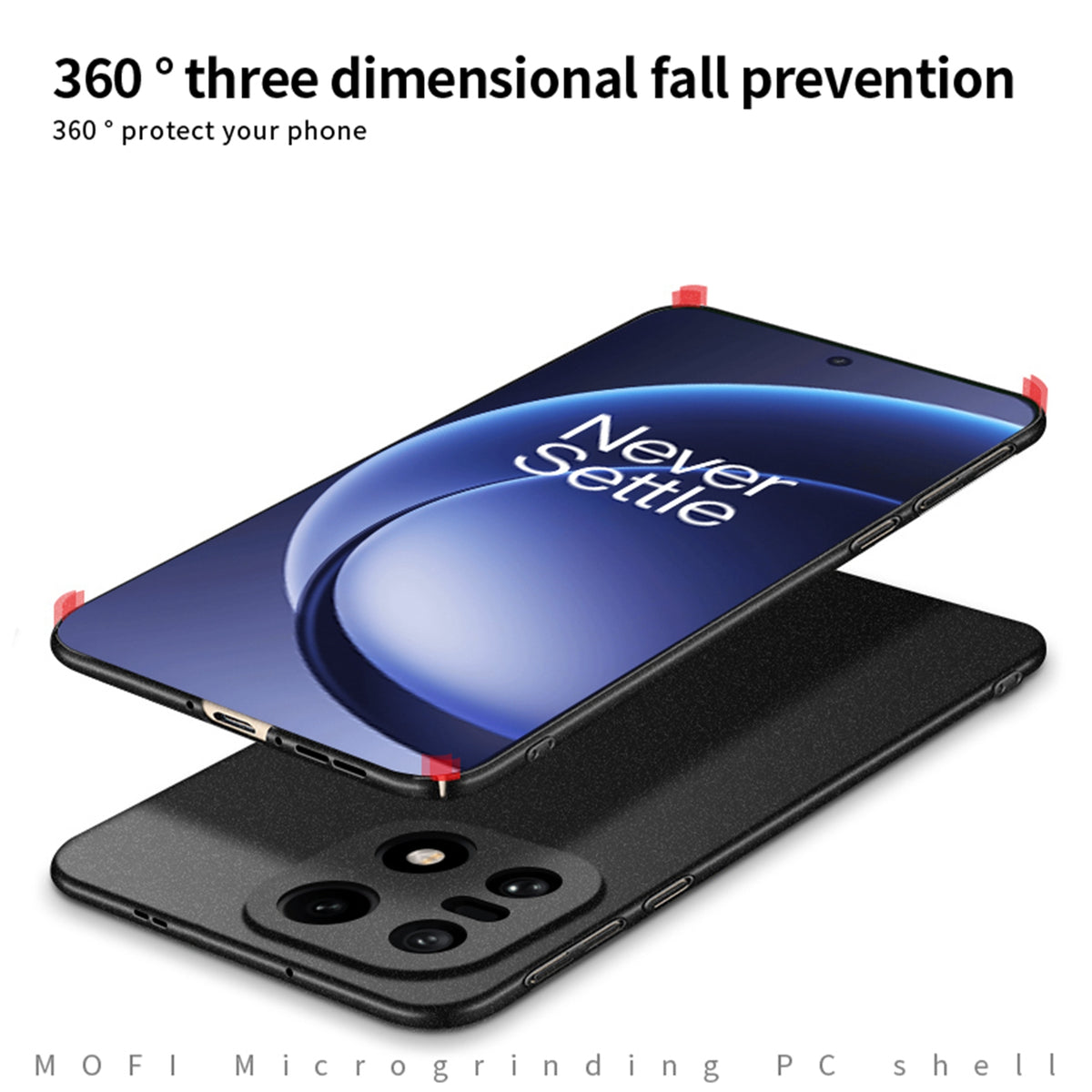 MOFI PC-skal för OnePlus 15 5G – Shield Matte Series – Slim Fit – mobilskal