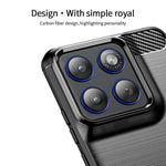 MOFI til Motorola Edge 70 5G Bagcover Børstet Tekstur Kulfiber Blødt TPU Cover