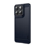 MOFI til Motorola Edge 70 5G Bagcover Børstet Tekstur Kulfiber Blødt TPU Cover