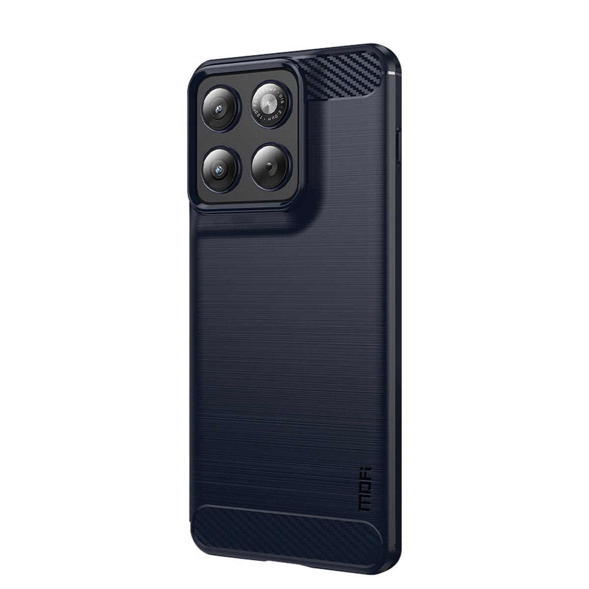 MOFI til Motorola Edge 70 5G Bagcover Børstet Tekstur Kulfiber Blødt TPU Cover