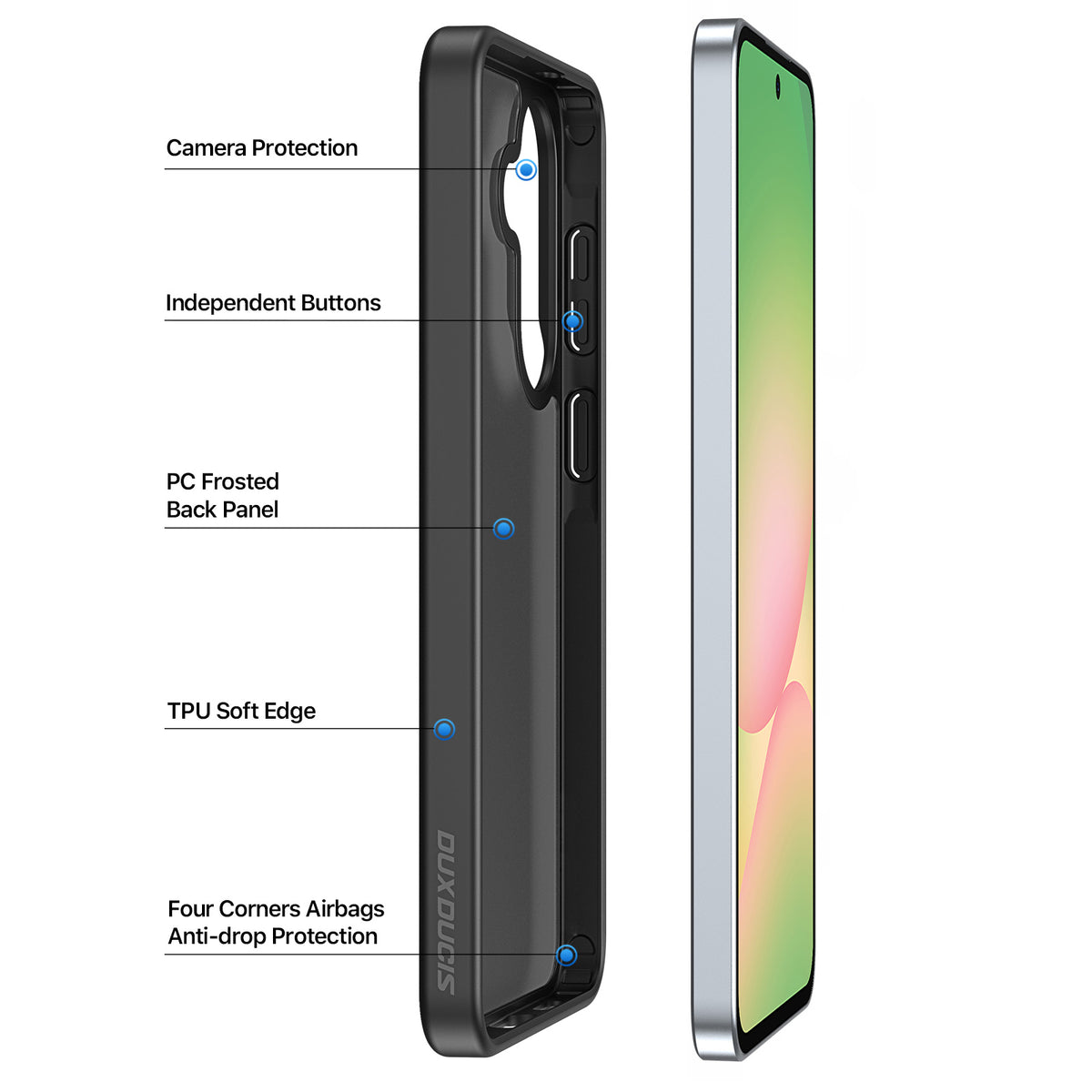 DUX DUCIS For Samsung Galaxy A57 5G Case  Yind Series Matte Anti-fingerprint TPU+PC Phone Back Cover