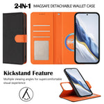 For Honor 400 Lite 5G Leather Case Detachable Wallet Magnetic Phone Cover with Hand Strap