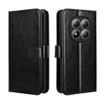 For Xiaomi Redmi Note 15 Pro 4G (Global) PU Leather Case with Strap Crazy Horse Texture Phone Wallet Cover