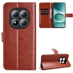 For Xiaomi Redmi Note 15 Pro 4G (Global) PU Leather Case with Strap Crazy Horse Texture Phone Wallet Cover