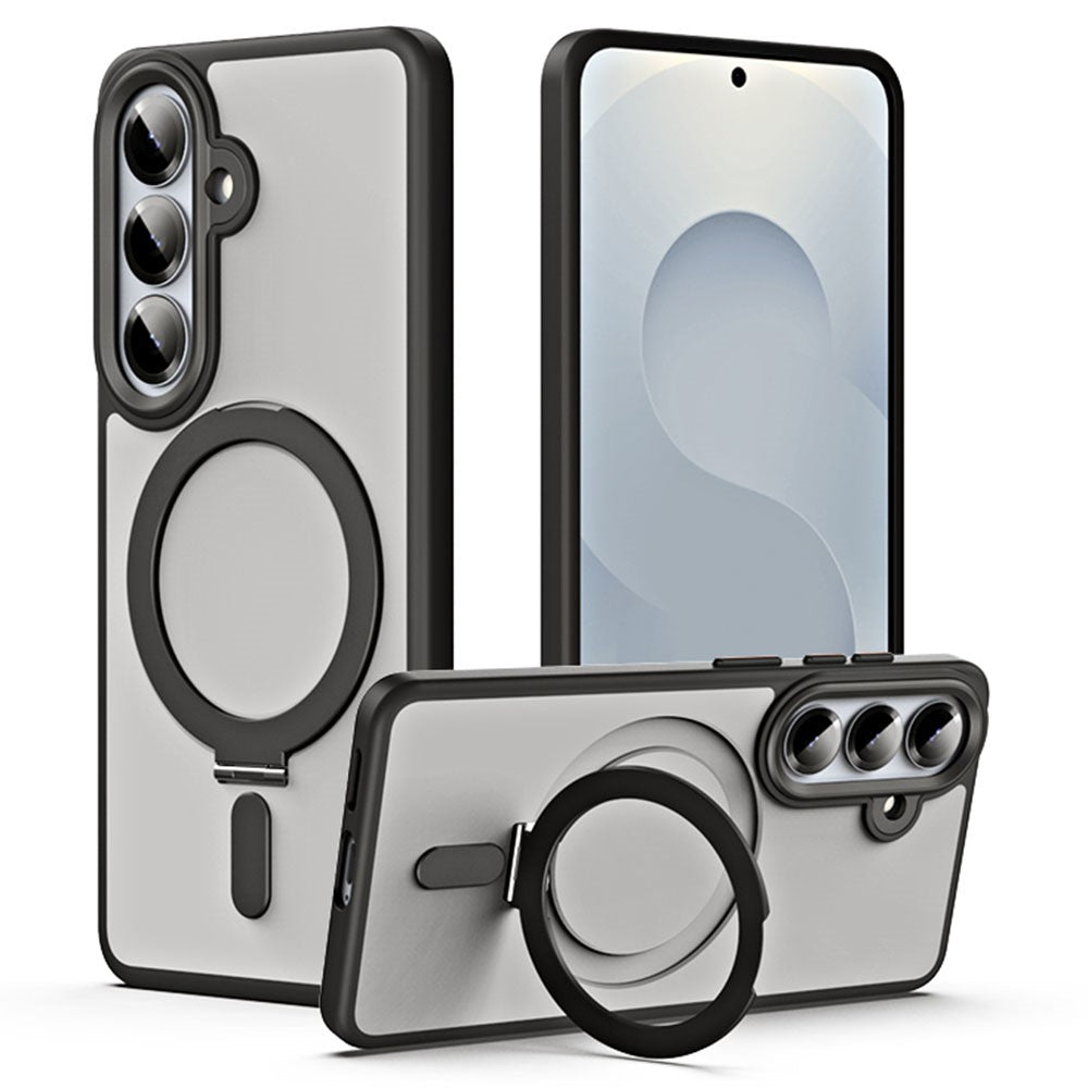 Samsung Galaxy S26+ Skal TPU + Akryl Dolt Magnetiskt Stativ Mobilskal