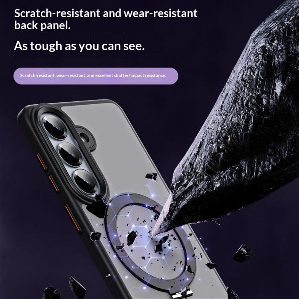 Samsung Galaxy S26+ Skal TPU + Akryl Dolt Magnetiskt Stativ Mobilskal