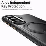 Magnetisk cover til Samsung Galaxy S26 med stativ og TPU-PC-bagside