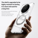 For Huawei Mate 80  /  Mate 80 Pro Magnetic Case TPU + Acrylic + Metal Kickstand Matte Phone Cover