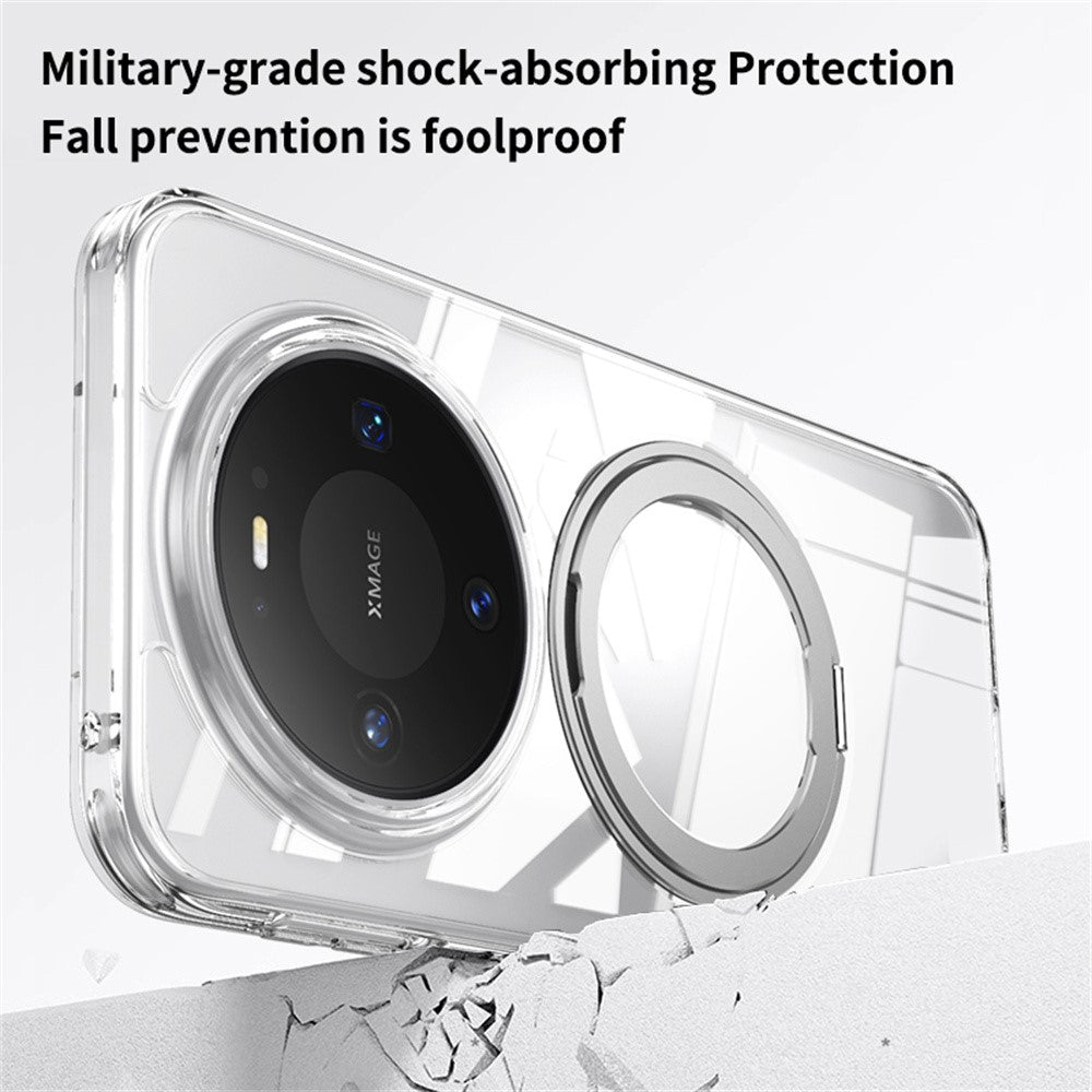 For Huawei Mate 80  /  Mate 80 Pro Magnetic Case TPU + Acrylic + Metal Kickstand Matte Phone Cover
