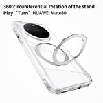 For Huawei Mate 80  /  Mate 80 Pro Magnetic Case TPU + Acrylic + Metal Kickstand Matte Phone Cover