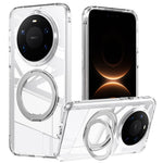 For Huawei Mate 80 Pro Max Magnetic Case TPU + Acrylic + Metal Kickstand Matte Phone Cover