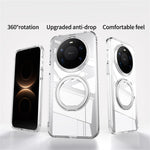 For Huawei Mate 80 Pro Max Magnetic Case TPU + Acrylic + Metal Kickstand Matte Phone Cover