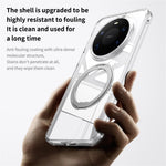 For Huawei Mate 80 Pro Max Magnetic Case TPU + Acrylic + Metal Kickstand Matte Phone Cover