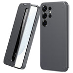 For Samsung Galaxy S25 Ultra Case Smart View Window Leather Phone Cover