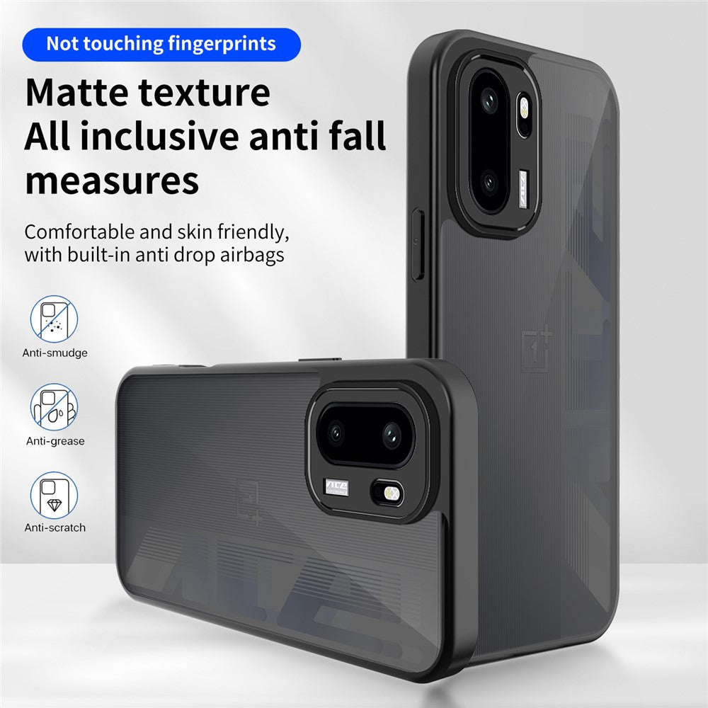 Fodral för OnePlus 15R 5G / Ace 6T 5G / Ace 6 5G Skin Touch Matt PC + TPU Fallskyddande mobilskal