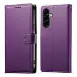 For Samsung Galaxy A57 5G Case Magnetic Snap Litchi Texture Leather Wallet Phone Cover with Wrist Strap
